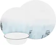 [CORELLE] Tranquil Reflection 12-piece Dinnerware Set, Service for 4