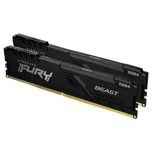 Kingston 金士頓 金士頓 FURY Beast 獸獵者 DDR4 3200 16G(8Gx2)(KF432C16BBK2/16) 桌上型超頻記憶體