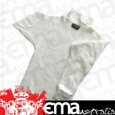 DJ Safety DJ060030 SFI 3.3 White Safety Nomex Underwear Top Mens Medium