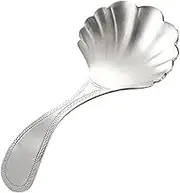 iplusmile Stainless Steel Round Scoop Tea Spoon for Tea Coffee Practical Teaspoon Comfortable Handle
