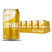 Zero Sugar Soda, Cream Soda, 12 Oz Cans (24-Pack) – Naturally Sweetened, Zero Ca