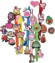 28PCS Concha Pencil Toppers,Cute Bad Bunny Pencil Topper for School Office Pen Decorate Studen Reward Gift