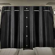 ZATOOTO Car Divider Privacy Curtains, Removable Camper Van Curtains for Travel Camping Sleeping, Oxford Fabric Car Blackout Window Covers Sun Shades 128 * 190cm (Large Size)
