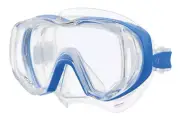 TUSA Freedom Tri-Quest Dive Mask Fishtail Blue 3D Mask Strap Buckle System M3001