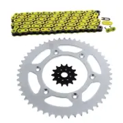 2007 - 2013 Honda CRF250X Yellow Non O Ring Chain and Sprocket 14/51 116L
