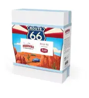 Route 66 Boot Shaped 342 Piece Wooden Jigsaw Puzzle 16.8 x 23.7"