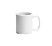 Oneida F8000000562 Buffalo Bright White 11 oz Porcelain Mug w/ C-Handle - 3 doz