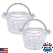 U.S. Pool Supply Above Ground Pool Thru-Wall Skimmer Baskets with Handles, 2
