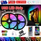 RGB 5050 LED Strip Lights With IR Remote Back Light 12V Colour Changing Gift