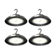4-PK 150W LED High Bay Light, 5000K, 160lm/watt, UL DLC, 6FT AC Plug