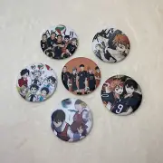 Haikyuu Anime Manga Pins Lot (6) Hinata Kageyama Diachi Sugawara Kenma Oikawa
