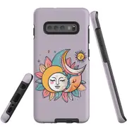 For Samsung Galaxy S10+ Plus Tough Protective Cover, Sleeping Moon