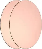 uxcell 2 Pcs Round Copper Plate, 200mm (7.87") Dia Pure Copper Sheets, 2mm T2 Pure Copper Plates for Crafts, DIY, Electrical Repairs, Industrial Use