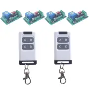 110V Wireless Remote Light Switch 433MHz Remote Control Transmitter Receiver ...