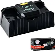 Playing Card Shuffler Automatic - 2-Deck Battery-Operated Shuffler, Electric Poker Shuffler, Auto Shuffler Machine | Efficient Automatic Shuffler with Speed, Durable Electric Shuffler for Poker, Games