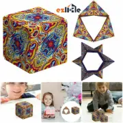 Flip Puzzle Changeable Magnetic Variety3D Stress Relief Fidget Toy Magic Cube