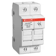USCC UltraSafe Modular Fuseholder, 2 Pole, for 600VAC/VDC, 200kA, 30A CC Fuse