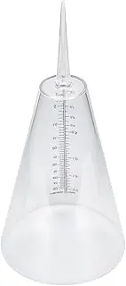 TOYANDONA 1Pc Cone Shaped Rain Measuring Cup Transparent Rain Gauge with Ground Insertion Design Easy to Read Scale Practical Outdoor Tool for Accurate Rainfall Measurement