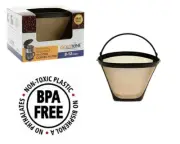 GoldTone Reusable #4 Cone Coffee Filter for ALL Cuisinart Coffee Makers, Brewers