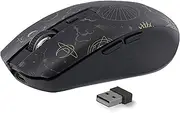 [T'nB] Wireless Mouse Design, Dual Mode Bluetooth and USB-A, Rechargeable High Autonomy, Quiet, 1600 DPI Accuracy, 6 Buttons, Compatible with Windows, Linus and MacOS - Astro Model