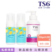 在飛比找momo購物網優惠-【TS6 護一生】私密沁檸蘇打涼感慕斯100gx2+沁涼潔淨