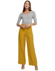 [Oxford] Delilah Scoop Neck Knit Top in Grey