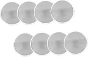 COHEALI 8 sets Blank Copper Challenge Coins Engraving Blanks for DIY Crafts Smooth Edge Coins for Commemorative Projects for Personalization and Creative