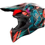 AIROH WRAAAP Cyber Gloss Orange Motocross MX Helmet HAWRA1073 Size Small