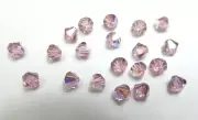 20 Pieces ~ LT AMETHYST AB ~ 5mm BICONE ~ SWAROVSKI CRYSTAL BEADS LOT