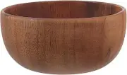 PHENOFICE Versatile Wooden Serving Bowl Japanese Design Flat Bottom Smooth Edges Multi Functional for Soup Salad Noodles and Easy to Clean for Home and Restaurant Use