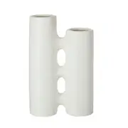 Academy Zephyr Flower Vase Ceramic Decorative Vessel Home Decor 35.5cm White