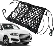 Mesh Organizer for Car - Automobile Storage Mesh Pouch - Large Capacity Pet Barrier Backseat Storage Net Bag for RV Truck Sedan