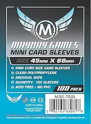 MayDay 7030MG MayDay- Mini Euro Card Sleeve (Pack of 100)- 45 MM X 68 MM