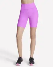 Skechers GO FLEX Rib High Waisted 8" Bike Short Pink
