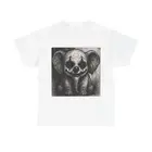 Unisex Adult T Shirt Macabre Elephant Clown Makeup Horror Ink Art