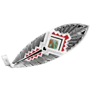 Montana Silversmith Ladies American Made Southwest Aura Silver Hat Feather AMHF