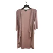 R&M Richards Taupe Cardigan Petite 6P | Women's Duster