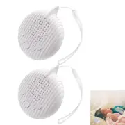2pcs Noise Sound Machine White Portable Hanging Sleep Sound Machine with 10 Natural Soothing Sounds