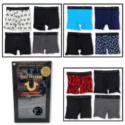 True Religion Men's 4 Pack Luxe Touch Modal Stretch Boxer Briefs
