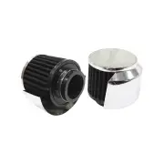 Aeroflow Chrome Clamp On Breather With Shield 3" 76.2mm Od 63.5 H 38.1 Id