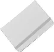 [MOBUTOFU] Passport Holder Cover Women Protector Passport Wallet Travel Document Holder Travel Multiple Document Name Slot Pu Leather White
