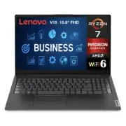 Lenovo V15 15.6" FHD AMD Ryzen 7 7730U 2.00GHz 12GB 256GB SSD W11P Laptop, BK