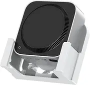 Qwiizlab Mount for Mac Mini M4/M4 Pro 2024, VESA and Wall Mount, Bracket with Detachable Plastic Storage Box, Anti-Scrath Silicone Pads for Installaion