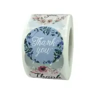 500Pcs/Roll 1.5 Inch Sealing Stickers Flower Sticker Envelope Sealing Label Round Paper Sticker Handmade Gift Packaging Sticker