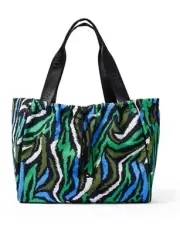 DVF for Target Disco Zebra Tote Bag Laptop 12x18 Diane von Furstenberg NWT