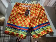 Men Quiksilver X Stranger Things Echo Beach Checkerboard Elastic/string Shorts