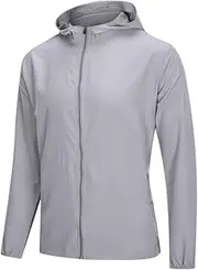 [SAOOOP] Men's Polyester Hooded Sports Jacket Outdoor Casual Sport Training Running Sunblock Quick Dry Breathable TOP