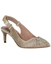 Moschino Silk & Leather Pump