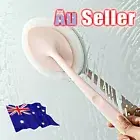 Bath Cleaning Brush Handheld Toilet Scrubber Long Handle Sponge Tiles Cleaner IW