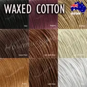 1mm x5m Waxed Cotton Thread Cord Beading Macrame String Bracelet Necklace DIY